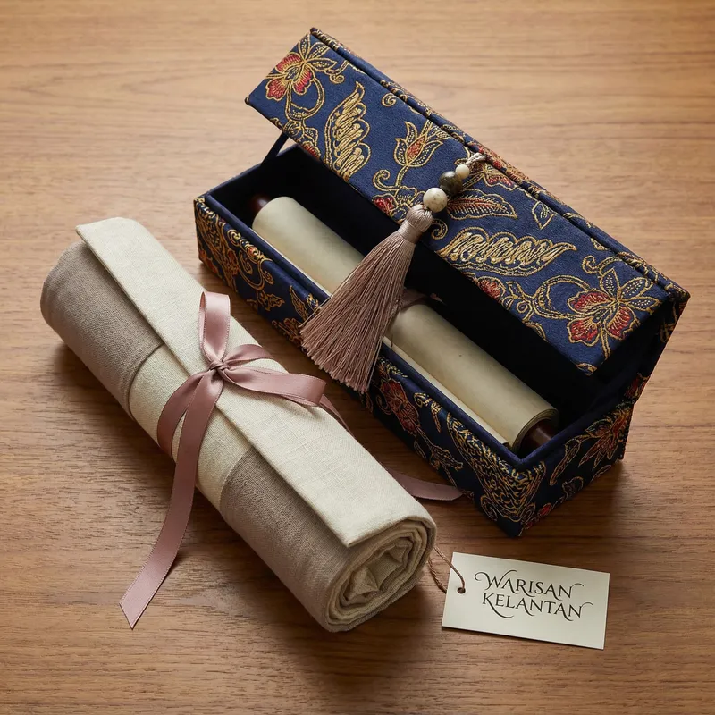 Luxury Batik Kelantan Inspired Gift Packaging Design