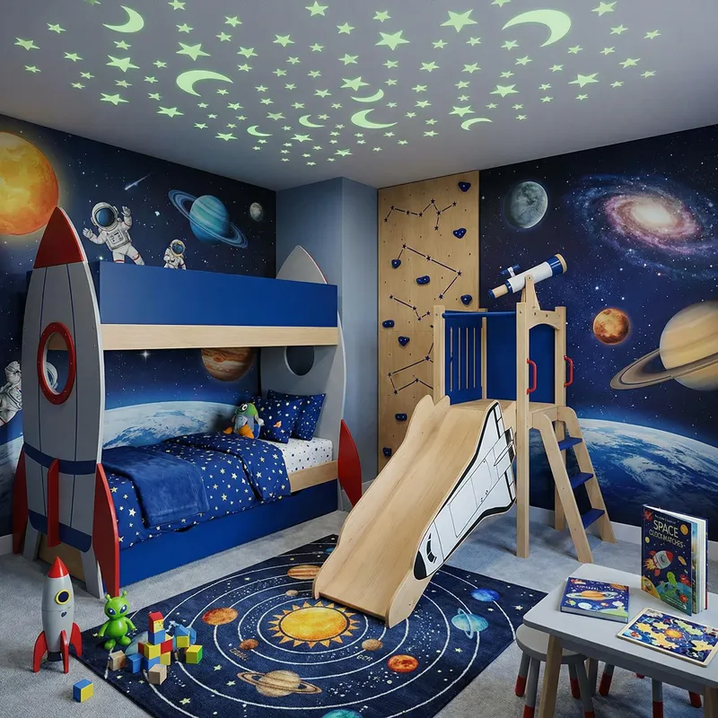 Space-Themed Kids Room Design Ideas Space-Themed Kids Room Design Ideas