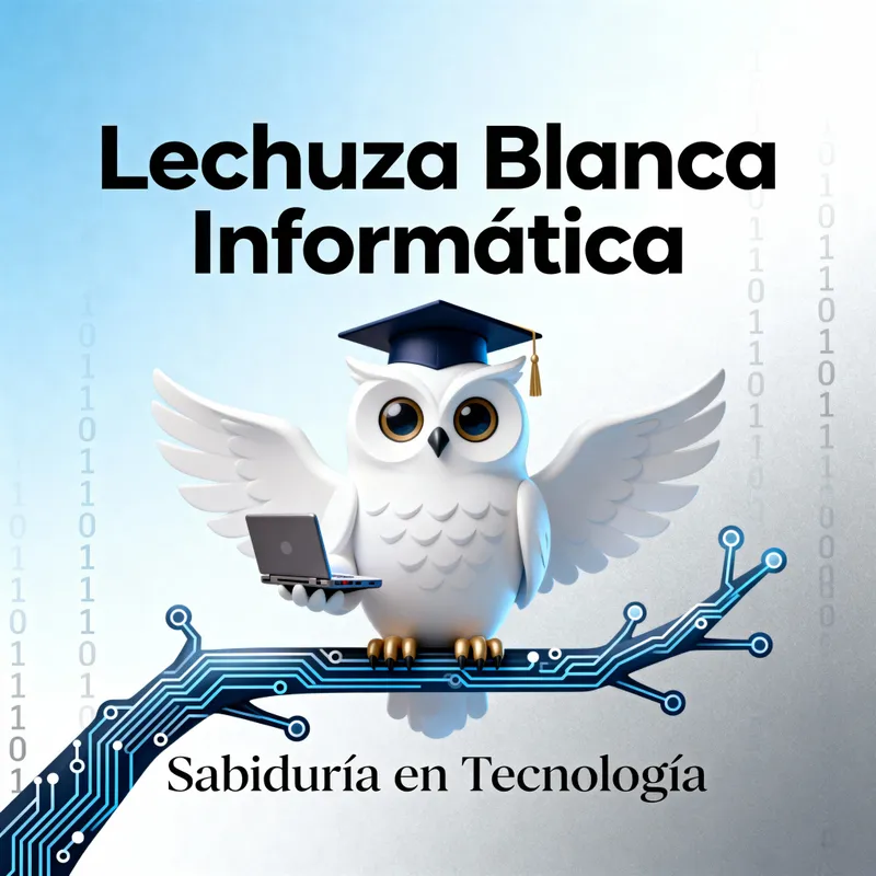 White Owl Mascot Design for Computer Science