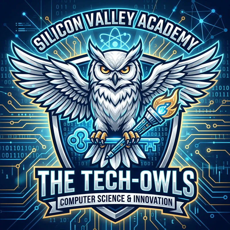 White Owl Mascot Design for Computer Science
