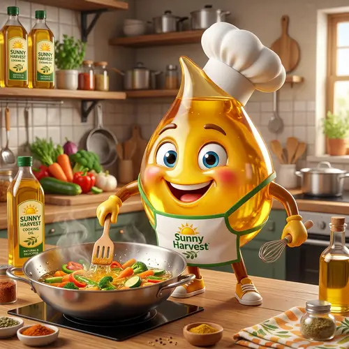 3D Character Design for Cooking Oil Mascot