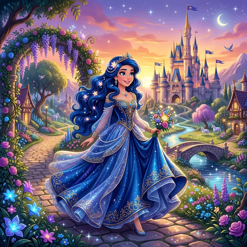 Dreamy Disney Princess with Enchanting Style