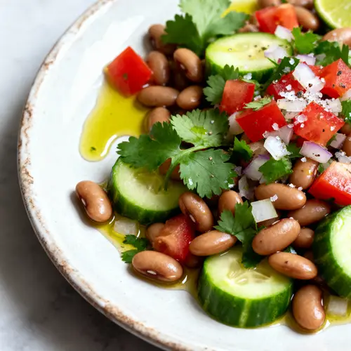 Vibrant Gourmet Salad with Cowpea Beans and Maxixe