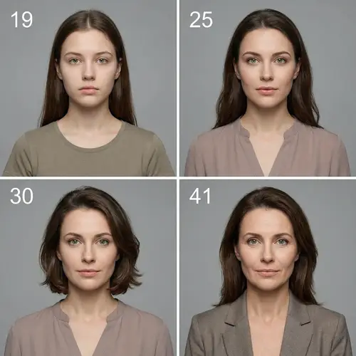 Photorealistic Age Progression Portraits