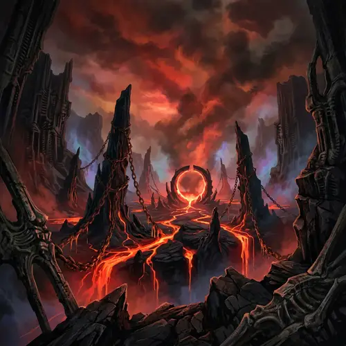 Ember Wells: A Surreal Volcanic Landscape