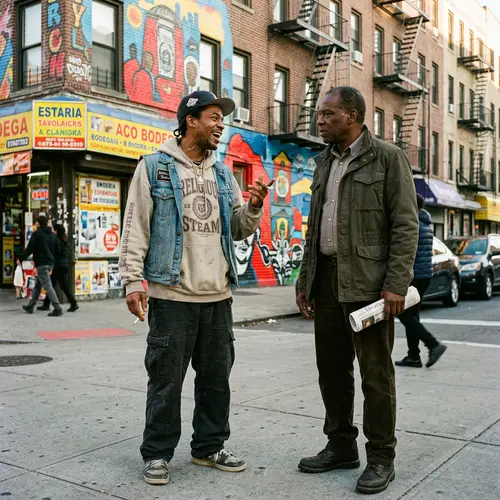 Pope Smoke & President López Obrador in Bronx Scene