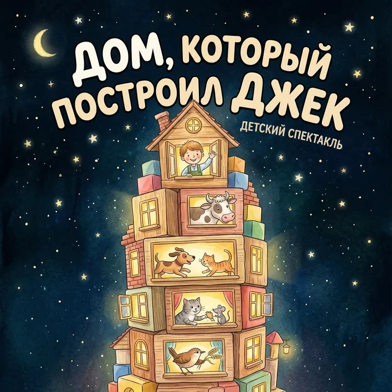 Jack's House: Enchanting Children's Play Poster