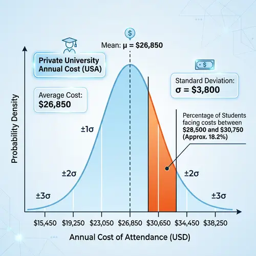 Private University Tuition Costs in the US: Distribution Analysis