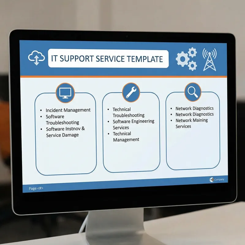 Professional IT Support Service PowerPoint Template