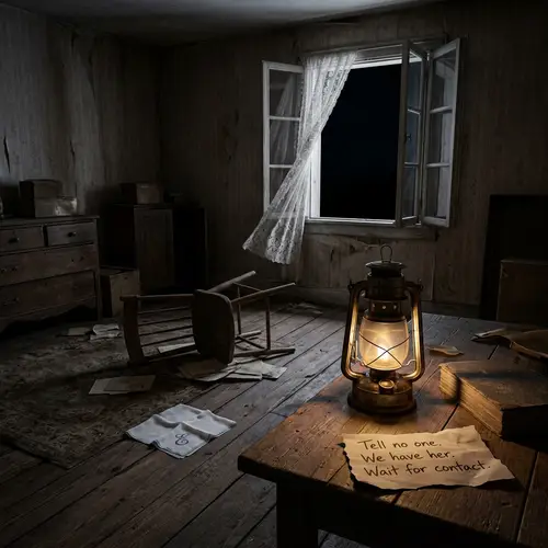 Chilling Abduction Scene: Unsettling Atmosphere in Vacant Room