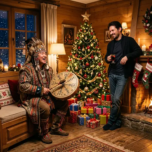 Russian Singer Celebrates Christmas with Tech Entrepreneur | Festive Scene