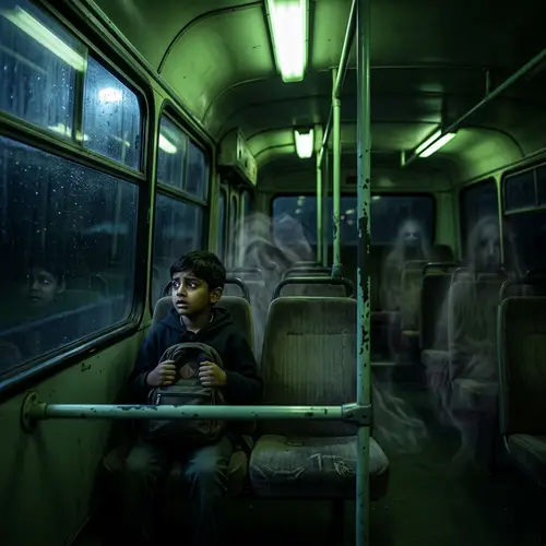 Haunting Encounter: A Boy in a Ghostly Bus