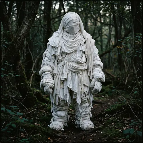 White Garments Creature - Mysterious and Intriguing