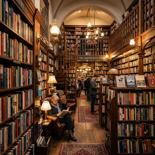 Cozy Victorian Bookstore Interior | Inviting Ambiance