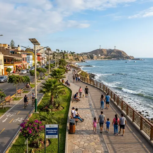Malecón Grau Chorrillos: A Scenic Human Perspective
