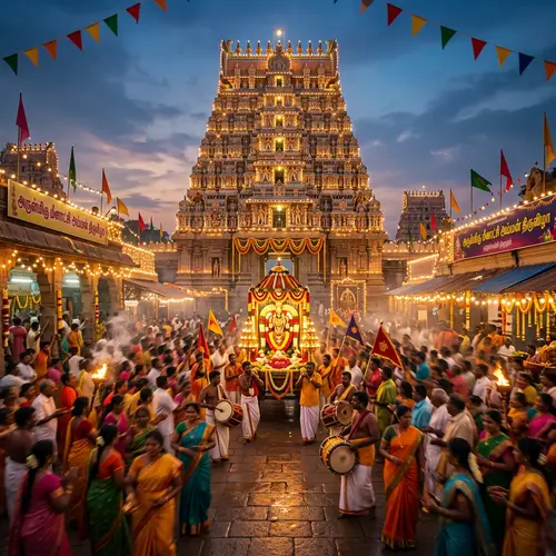 Temple Festival Backgrounds for Video Editing