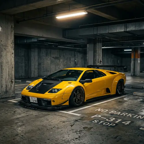 Customized Lamborghini Diablo in Vibrant Yellow | JDM Style