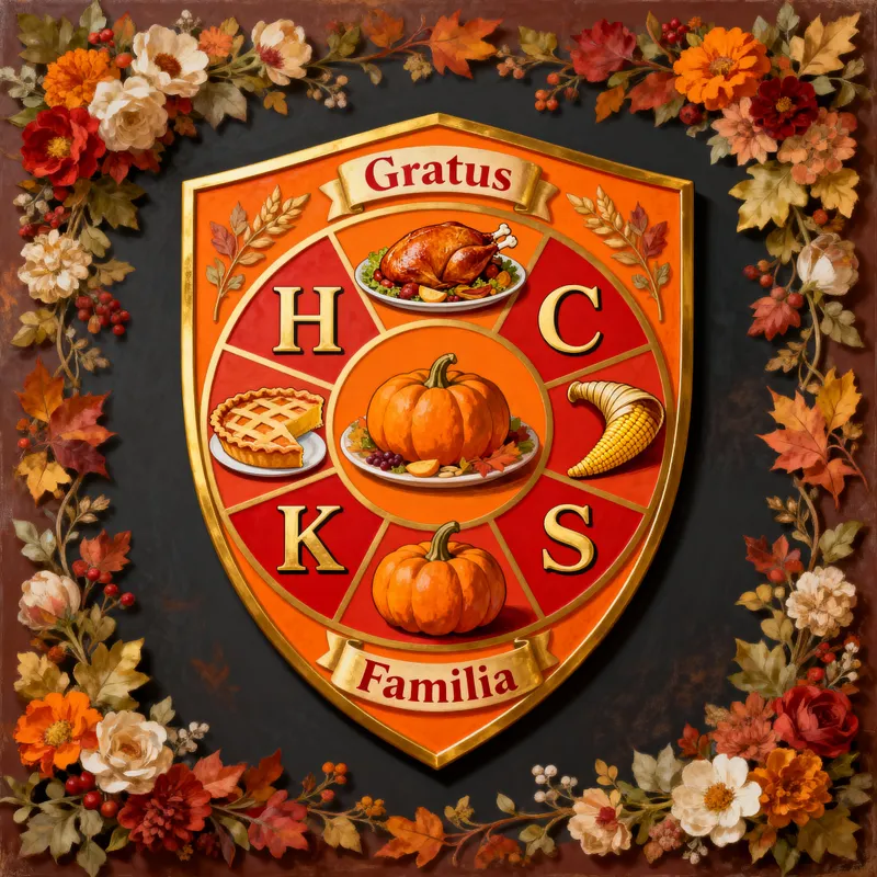 Creative Family Crest for Thanksgiving