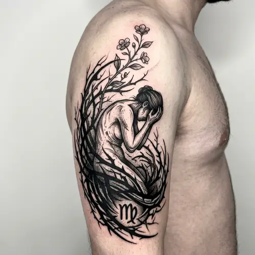 Tattoo Design for Overcoming Suffering and Fear