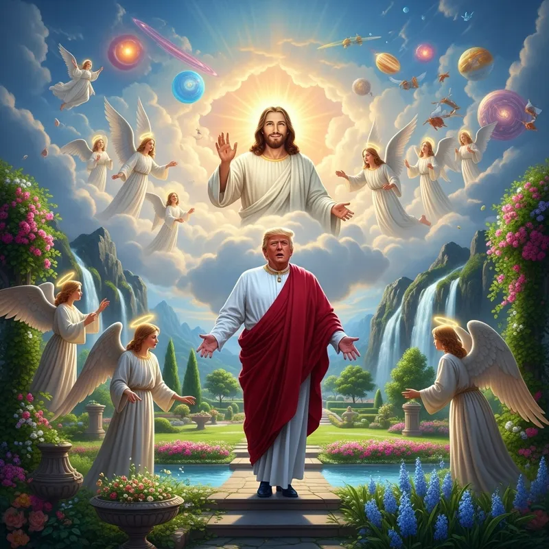 Donald Trump Reaches Heaven