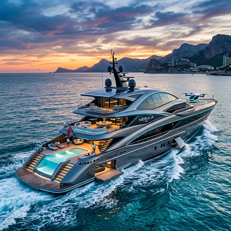 Futuristic 48-Meter Small Yacht Design Futuristic 48-Meter Small Yacht Design