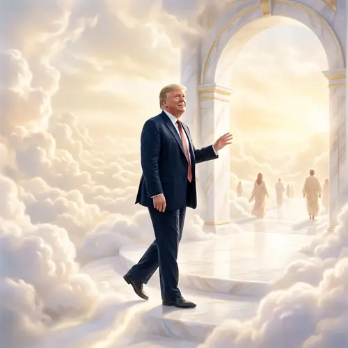 Donald Trump Reaches Heaven