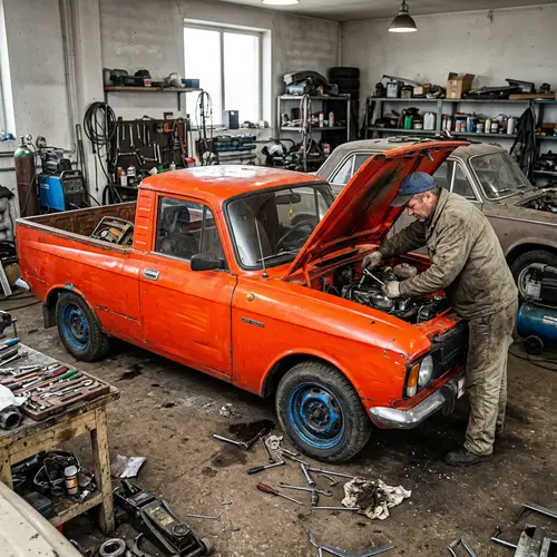 Colorful Pickup Truck Repair: IZH 21175 | Wheels | Looks in Progress