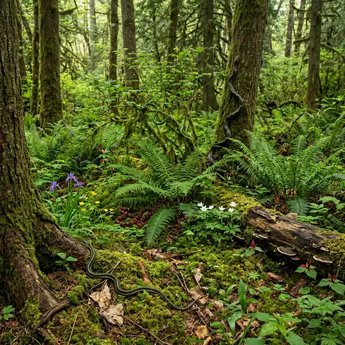 Enchanting Forest: Snakes, Flowers & Nature's Symphony