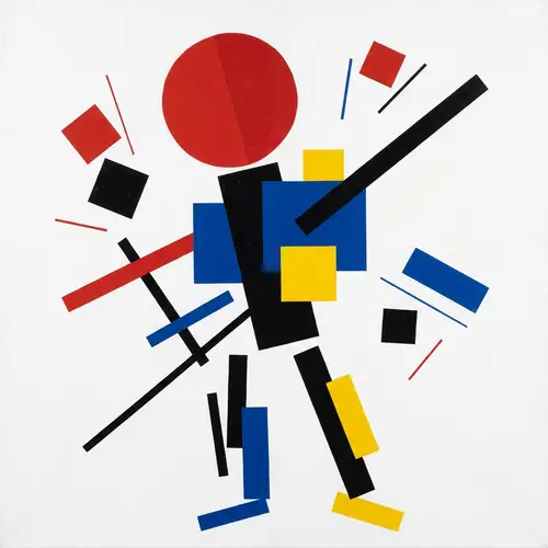 Suprematism Human Figure Artwork