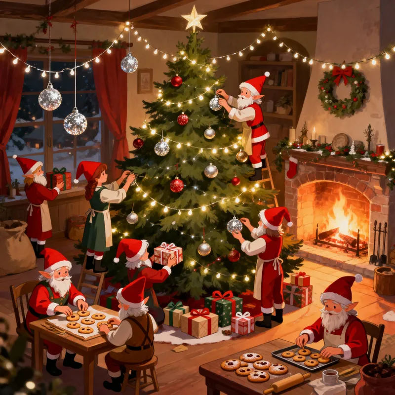 Charming Christmas Party with Elves