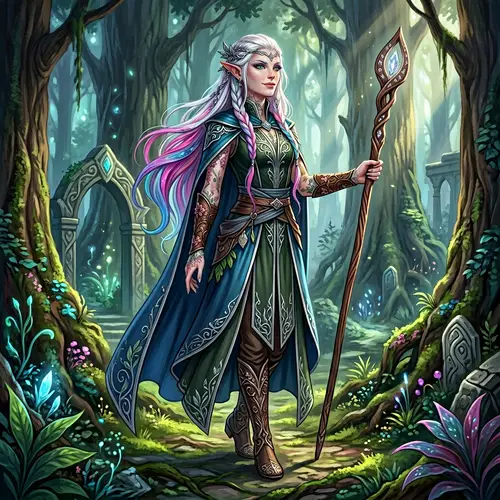 Captivating Elven Character - Dungeons & Dragons