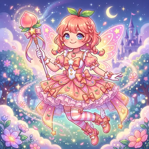 Magical Girl Peach Head Mascot Merchandise