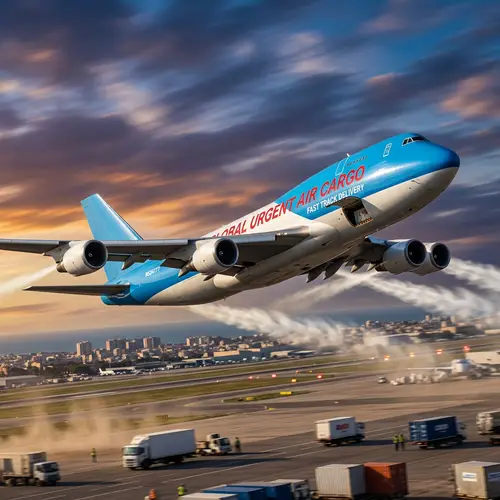 Fast Cargo Delivery by Air: Plane in a Hurry