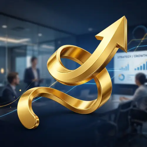 Professional 3D Curly Arrow Design for Presentations