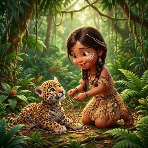 Kaiah: Native Girl Rescues Jaguar in Suriname