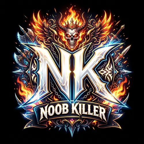 NK Game Logo | Noob Killer Design