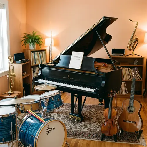 Musical Instruments: Piano, Trumpet, Violin, Guitar, Drums & More