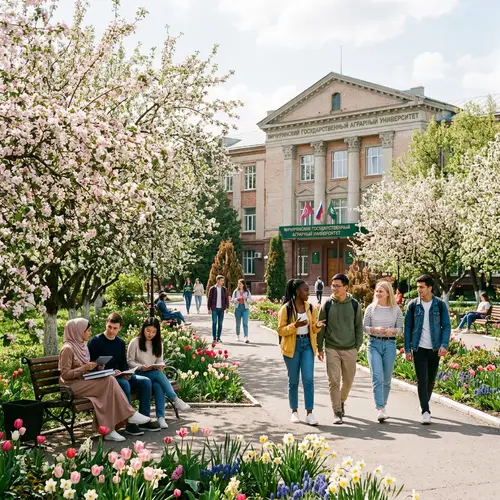 Spring Day at Michurinsk State Agrarian University | Blooming Campus
