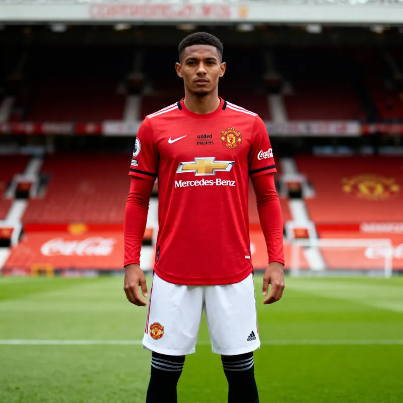 Nike Kit for Man Utd: Red & White Jersey