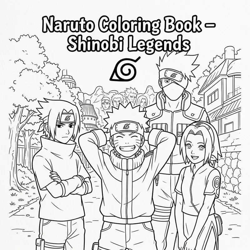 Naruto Coloring Book – Shinobi Legends Art Naruto Coloring Book – Shinobi Legends Art