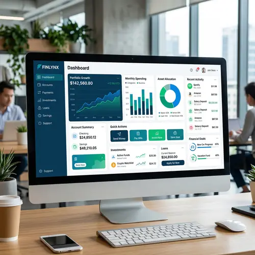 Modern Digital Financing Platform with Interactive Financial Tools