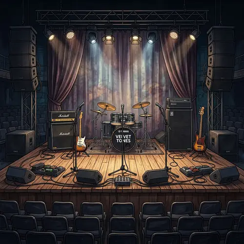 Stunning Stage Setup for Music Bands