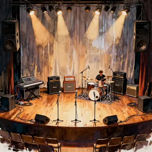 Stunning Stage Setup for Music Bands