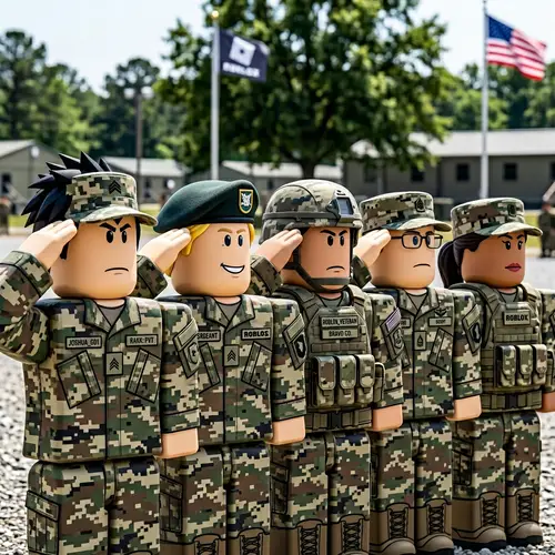 Roblox Military Avatars Saluting
