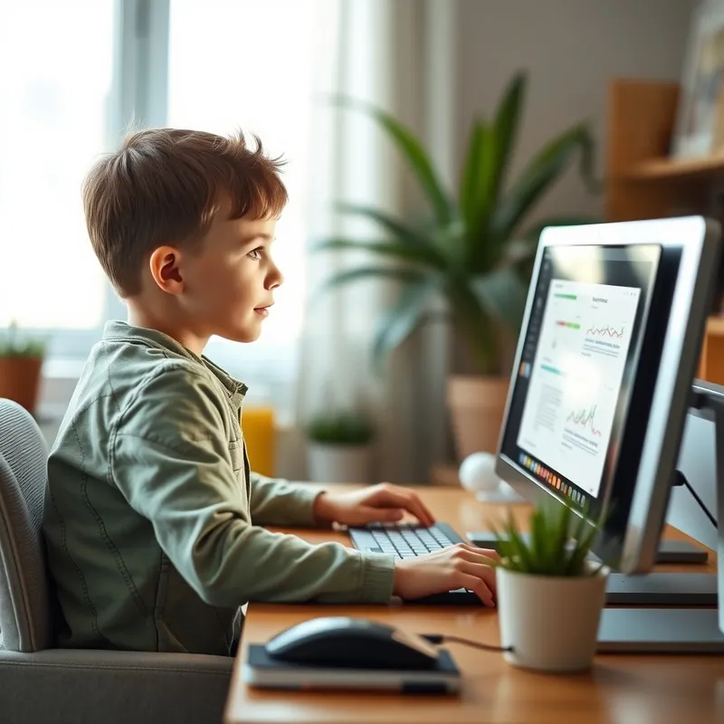 Kid Celebrates Excellent Results with Parent