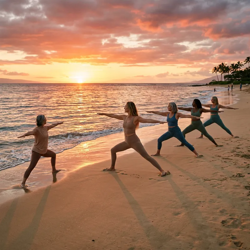 Serene Beach Meditation at Sunset