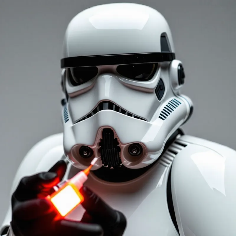 Stormtrooper Repairs: Glue and Helmets in Action
