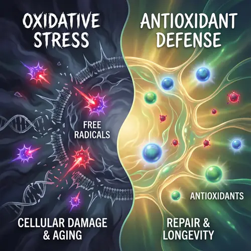 Free Radicals vs. Antioxidants: Cellular Damage & Reversal