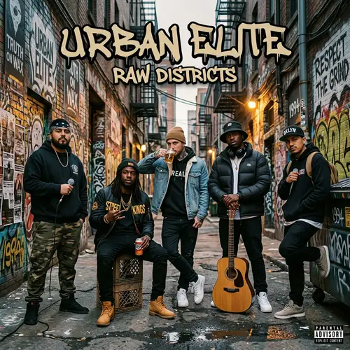 Gritty Urban Hip-Hop Album Cover