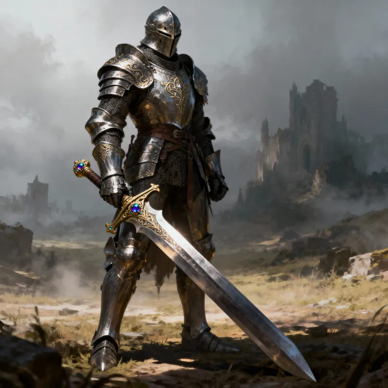 Knight with a Huge Sword | Epic Battle Gear